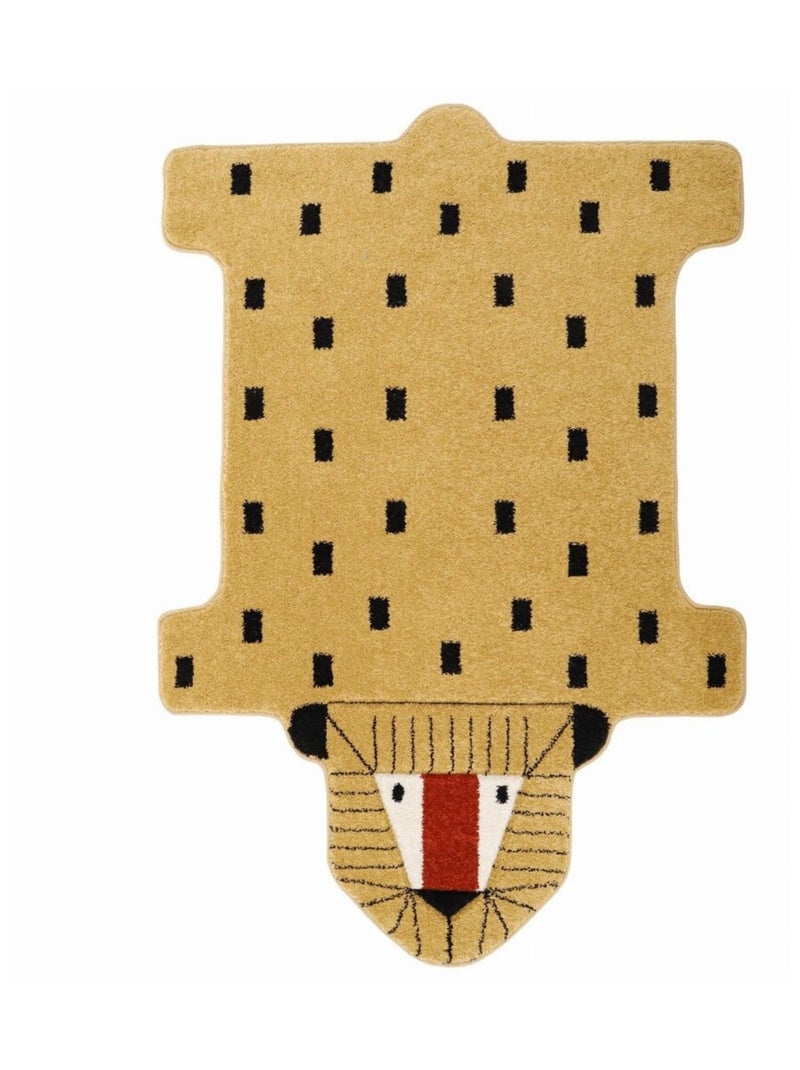 Tapis Enfant Lion Lottah en polypropylène Multicolore - Kiabi