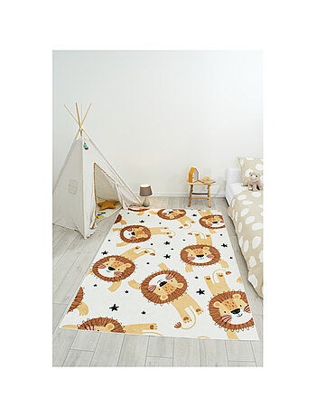 Tapis Enfant lions en polyester
