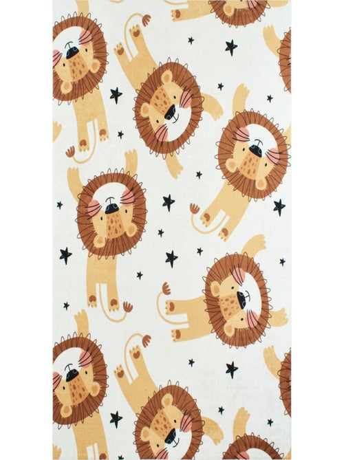 Tapis Enfant lions en polyester - Kiabi