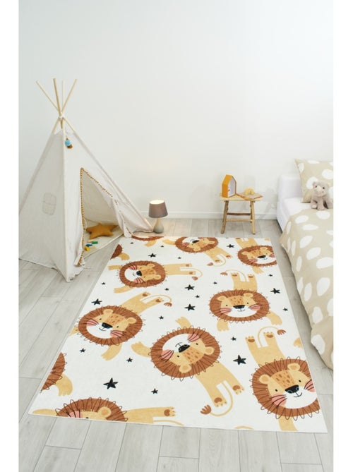 Tapis Enfant lions en polyester - Kiabi Tapis Enfant lions en polyester - Kiabi