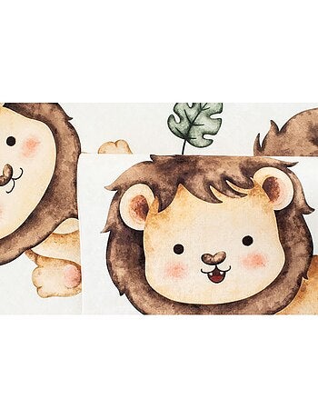 Tapis Enfant lions en polyester