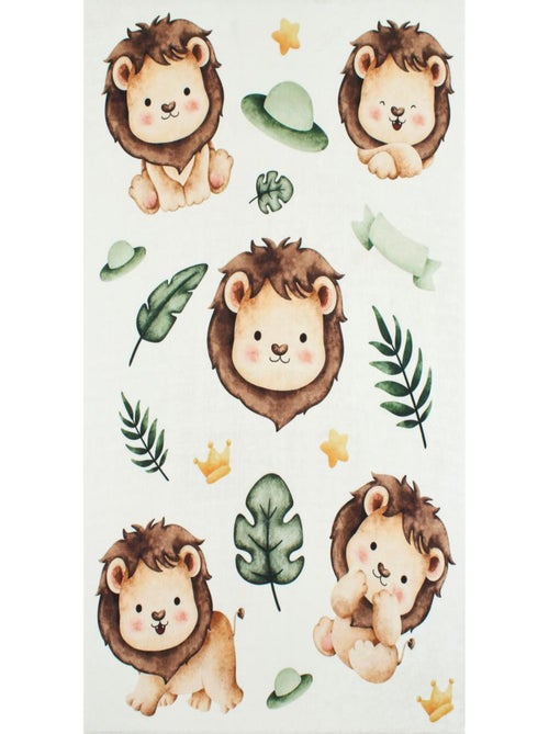Tapis Enfant lions en polyester - Kiabi