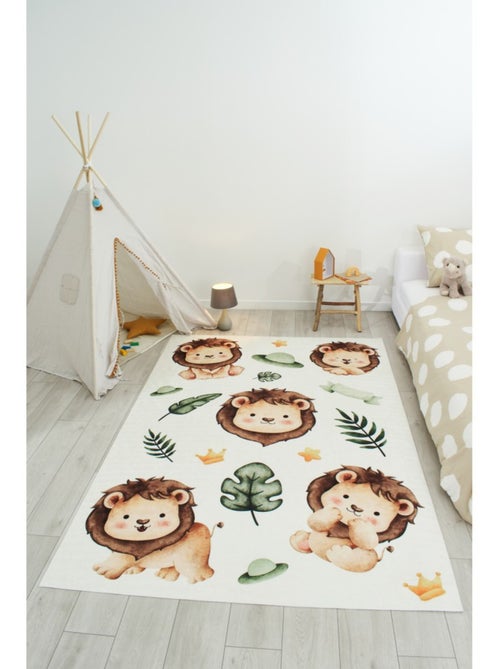 Tapis Enfant lions en polyester - Kiabi Tapis Enfant lions en polyester - Kiabi