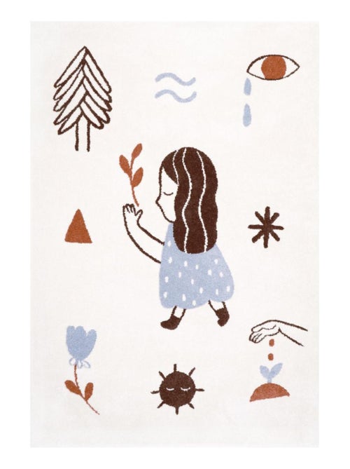 Tapis Enfant Love By Marta Abad Blay en polypropylène - Kiabi