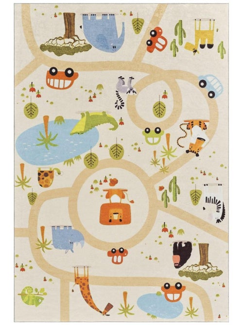 Tapis enfant LYN11 GPS, très doux et facile d'entretien - Kiabi