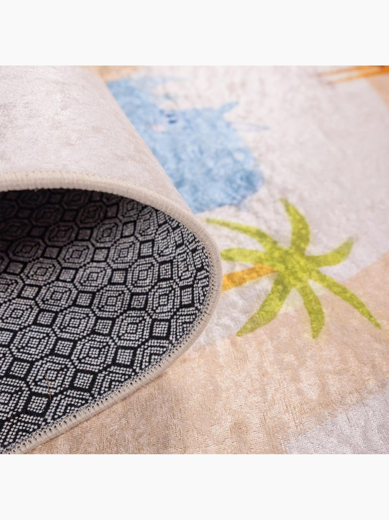 Tapis enfant lyn11 gps, très doux et facile d'entretien Ecru - Kiabi