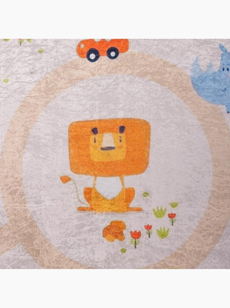 Tapis enfant lyn11 gps, très doux et facile d'entretien Ecru - Kiabi