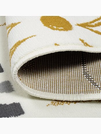 Tapis enfant lyn49 kid, motifs ludiques étoiles et cœurs