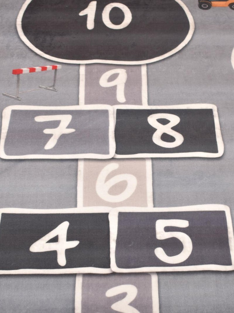 Tapis enfant MAREL, très doux et facile d'entretien Gris - Kiabi