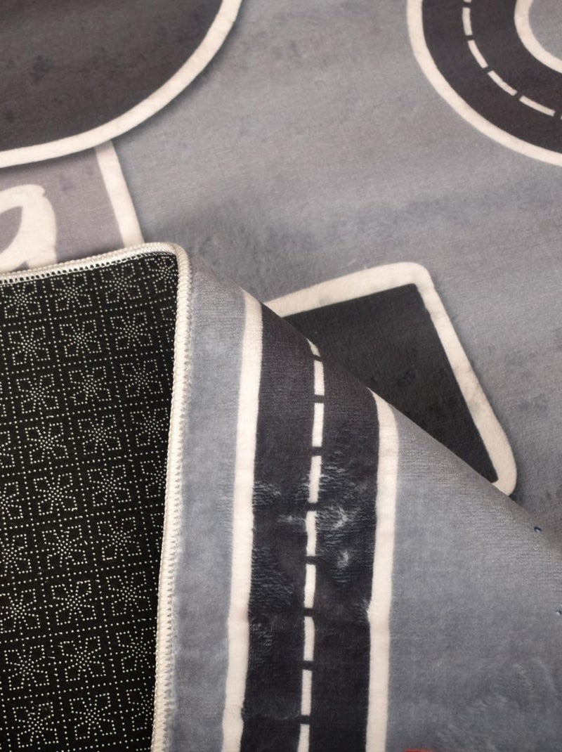 Tapis enfant MAREL, très doux et facile d'entretien Gris - Kiabi
