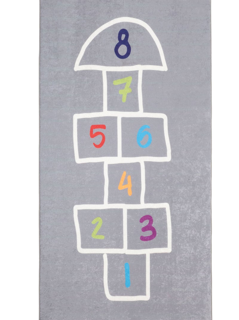 Tapis enfant Marelle Gris clair - Kiabi