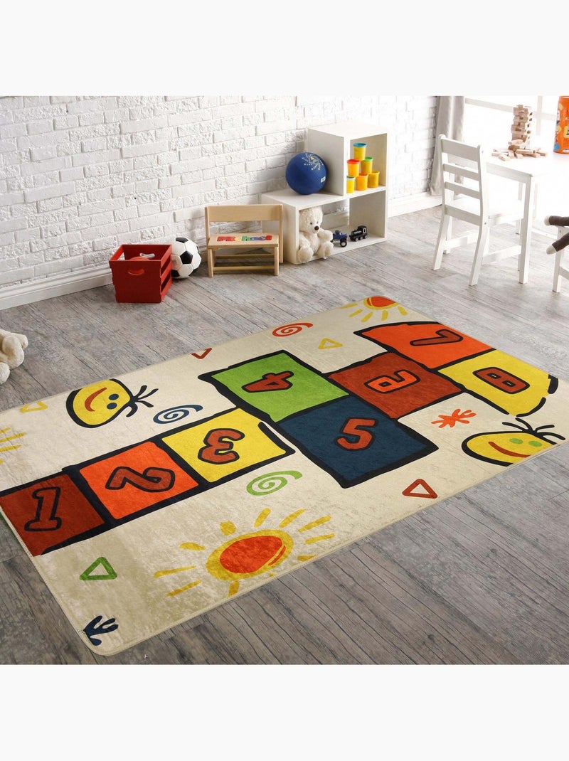 Tapis Enfant Marelle Multicolore - Kiabi