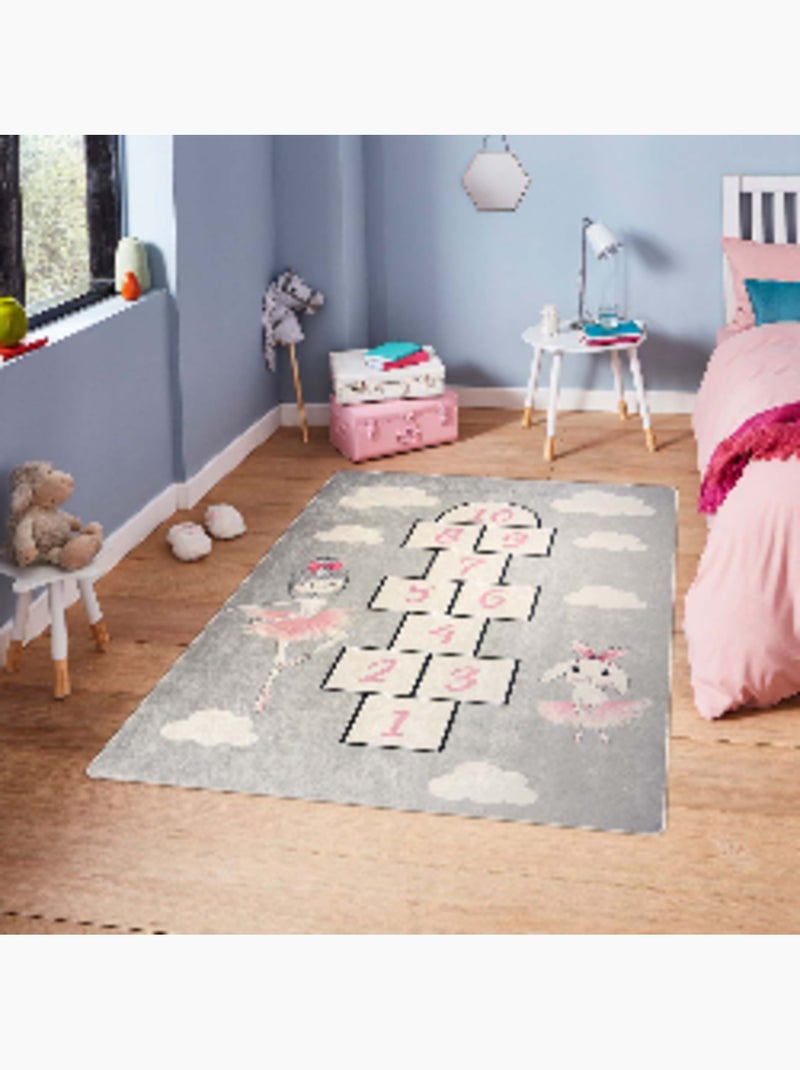 Tapis Enfant MARELLE PRINCESSE Gris - Kiabi