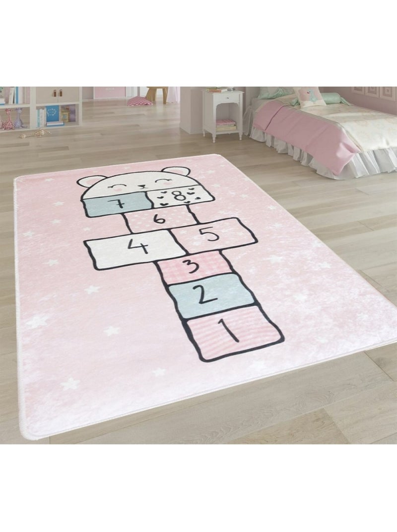 Tapis Enfant Marelle Rose - Kiabi