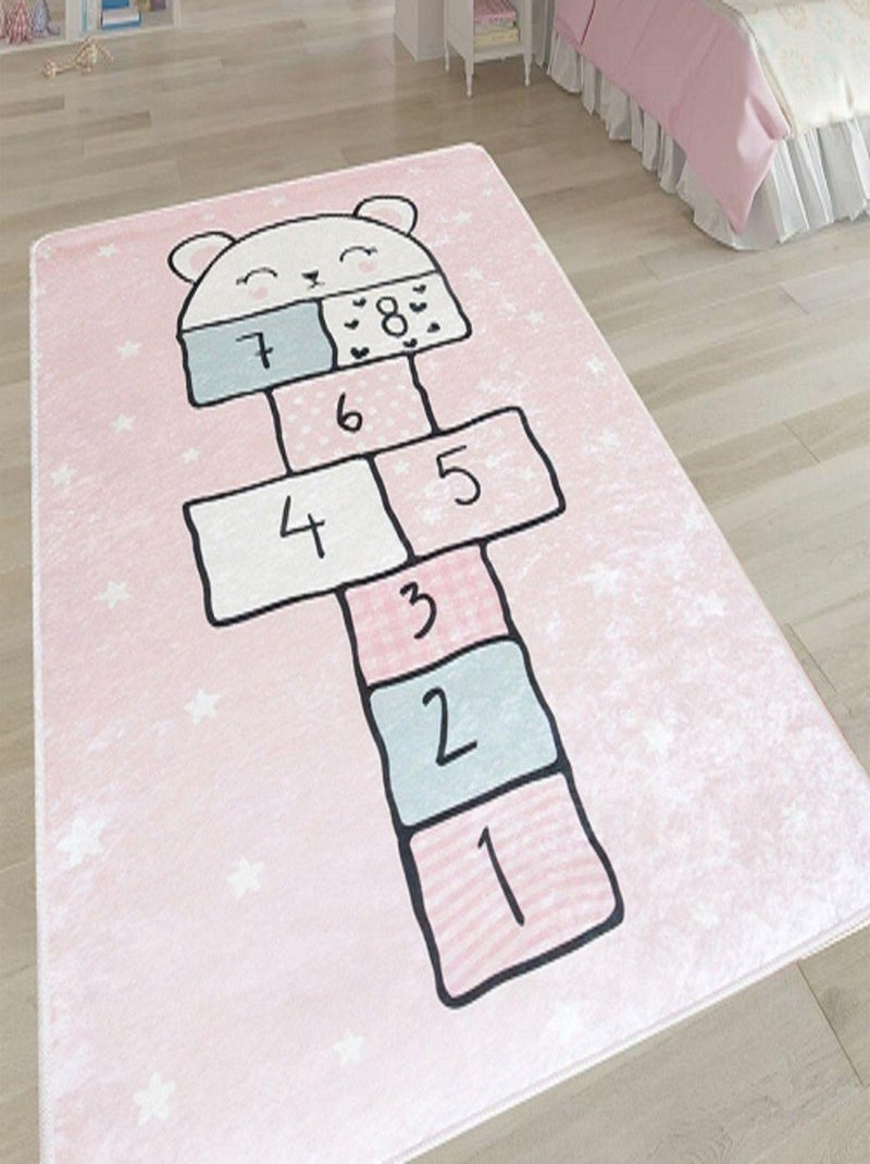 Tapis Enfant Marelle Rose - Kiabi