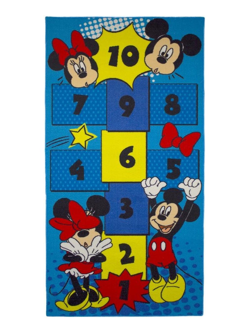 Tapis enfant Mickey et Minnie Mouse 160 x 80 cm Disney Marelle Multicolore - Kiabi