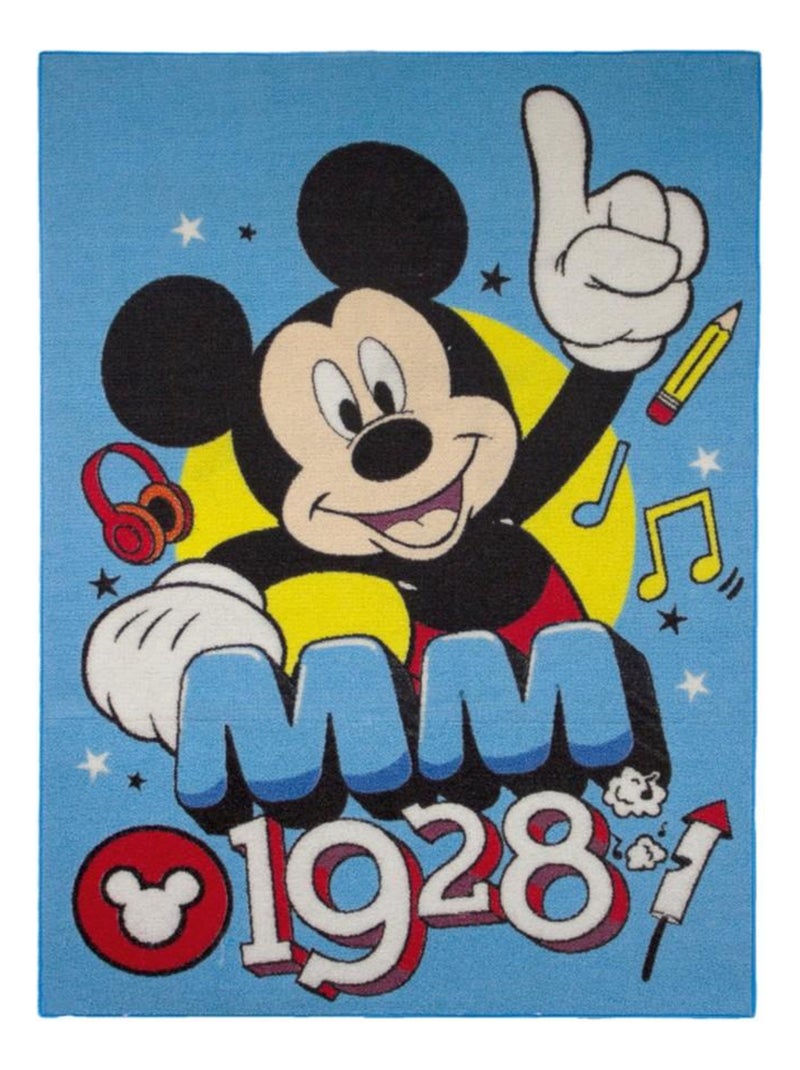 Tapis enfant Mickey Mouse 133 x 95 cm Disney MM 1928 Multicolore - Kiabi