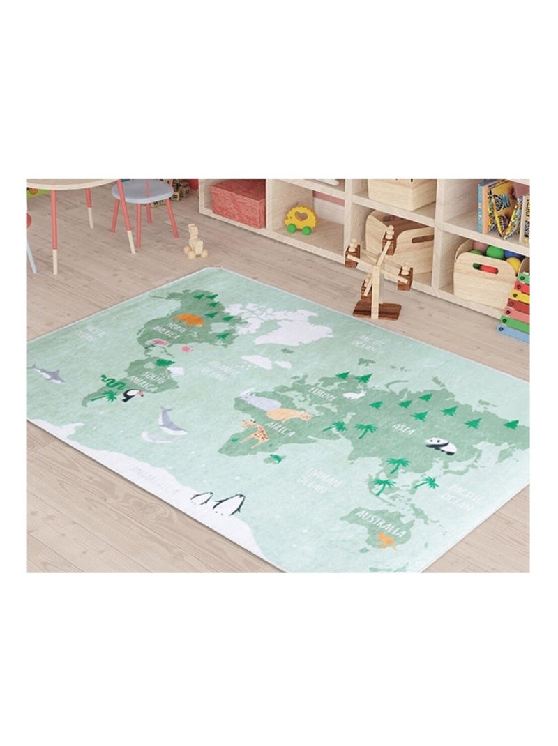 Tapis Enfant Monde Vert - Kiabi