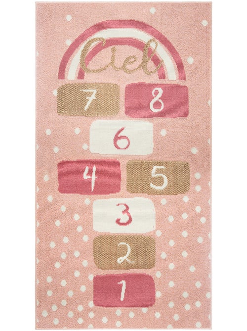 Tapis enfant motif marelle jahna - Kiabi