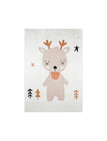 Tapis Enfant Motif Renne en polyester