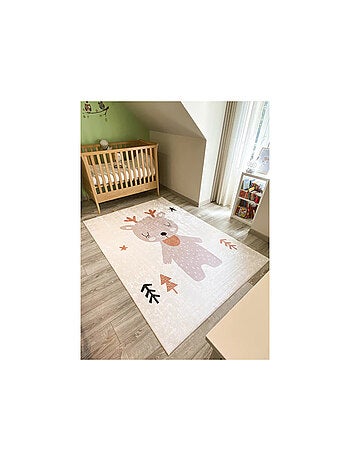 Tapis Enfant Motif Renne en polyester