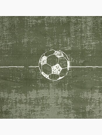 Tapis enfant motif terrain de football, ludique et sportif