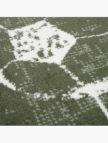 Tapis enfant motif terrain de football, ludique et sportif