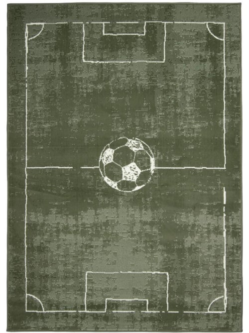 Tapis enfant motif terrain de football, ludique et sportif - Kiabi Tapis enfant motif terrain de football, ludique et sportif - Kiabi