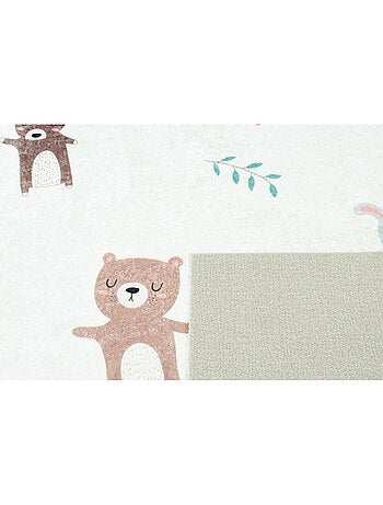 Tapis Enfant Motifs Animaux en polyester