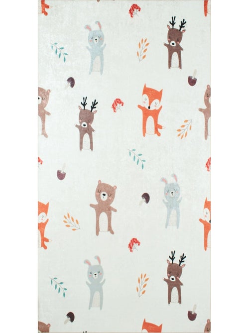 Tapis Enfant Motifs Animaux en polyester - Kiabi