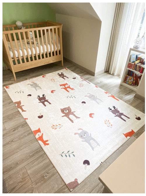 Tapis Enfant Motifs Animaux en polyester - Kiabi Tapis Enfant Motifs Animaux en polyester - Kiabi