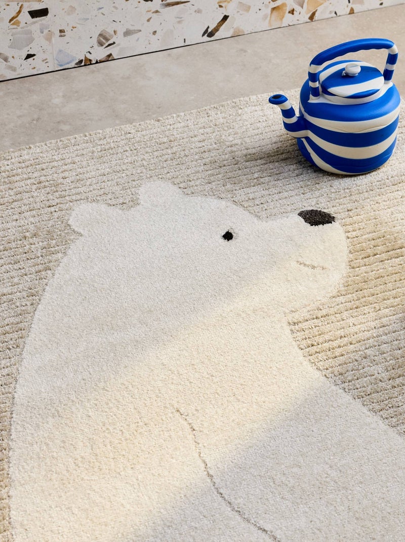Tapis enfant oursons intérieur Ryan Beige - Kiabi
