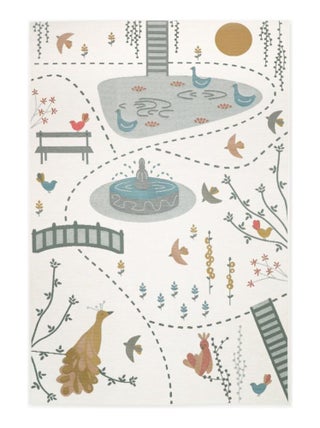 Tapis Enfant Paradis des Oiseaux en polypropylène