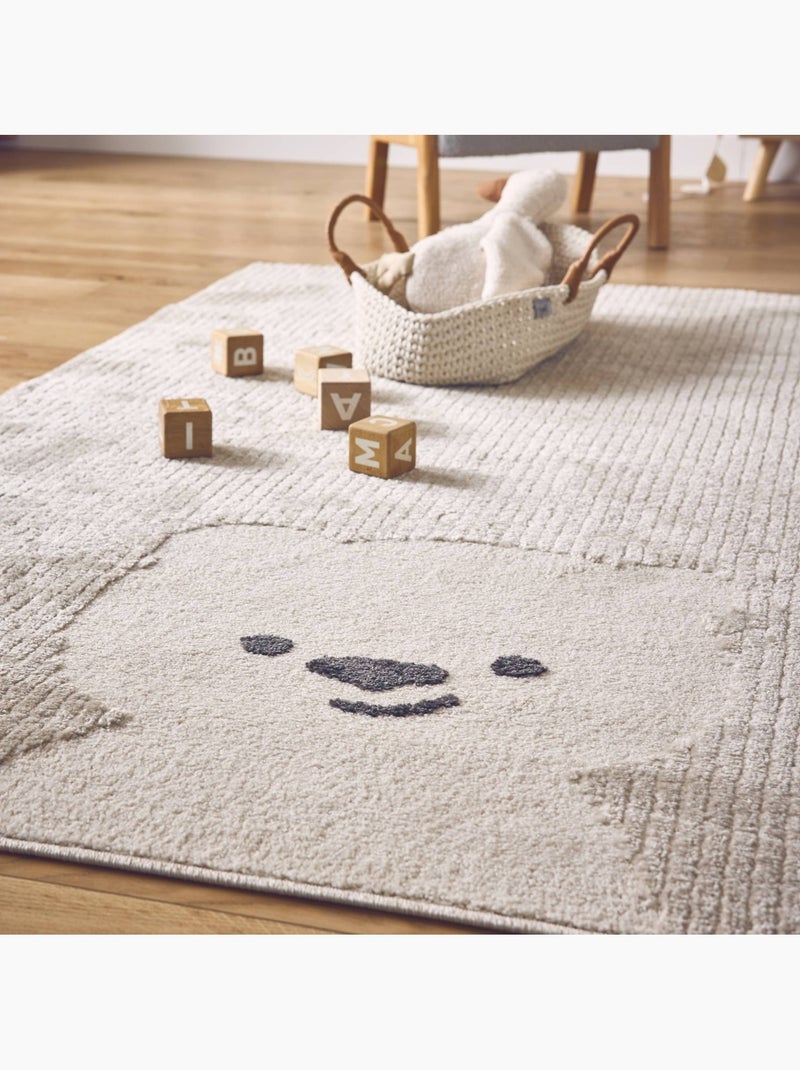Tapis enfant petit ourson Elliot Beige - Kiabi