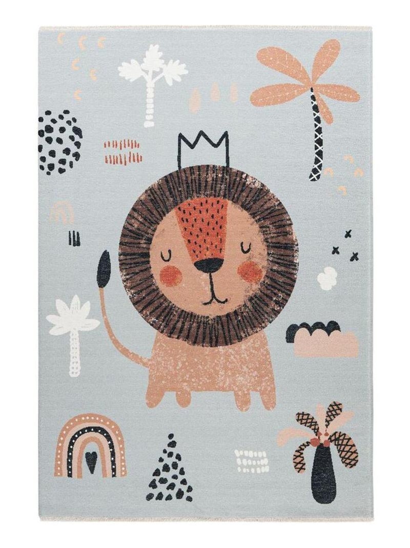 Tapis enfant plat multicolore lavable en machine Eve Multicolore - Kiabi
