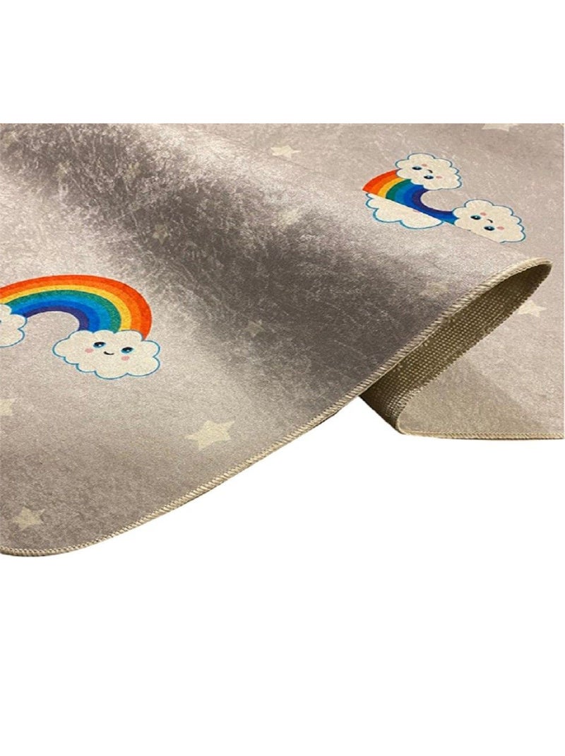 Tapis Enfant RAINBOW Gris - Kiabi