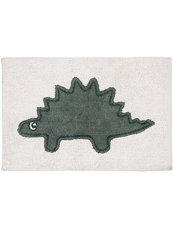 Tapis enfant rectangulaire 60 x 90 cm coton tufté motif dinosaure - Future Home