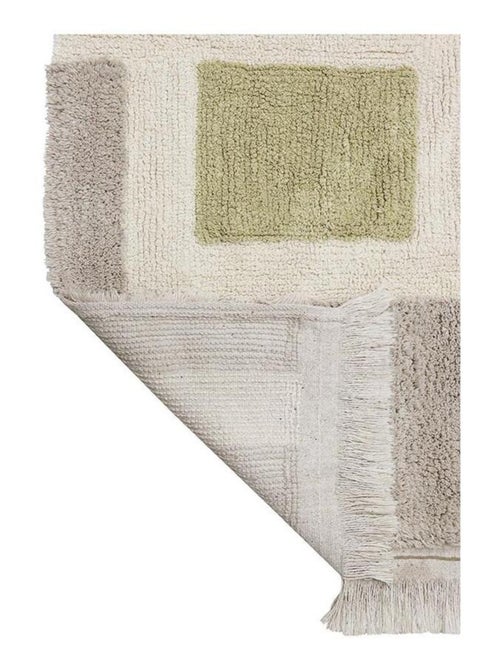 Tapis enfant rectangulaire en coton fait main lavable en machine Play - Kiabi