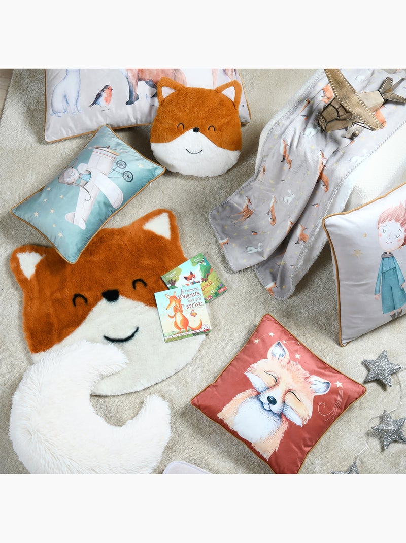 Tapis enfant renard Orange - Kiabi