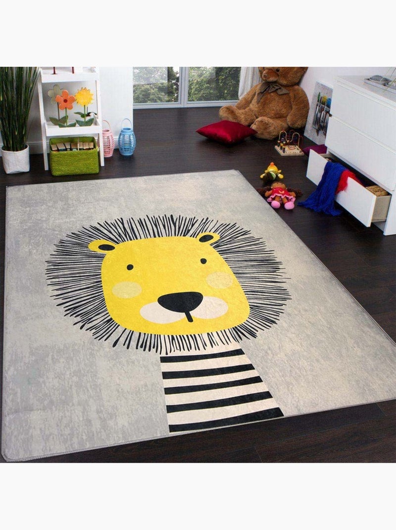 Tapis Enfant SIMBA Gris - Kiabi
