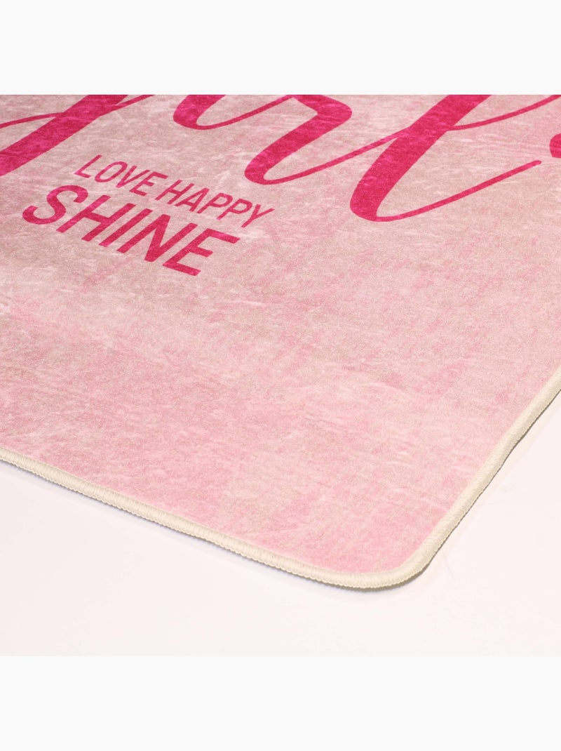 Tapis Enfant SUPER GIRLS Rose - Kiabi