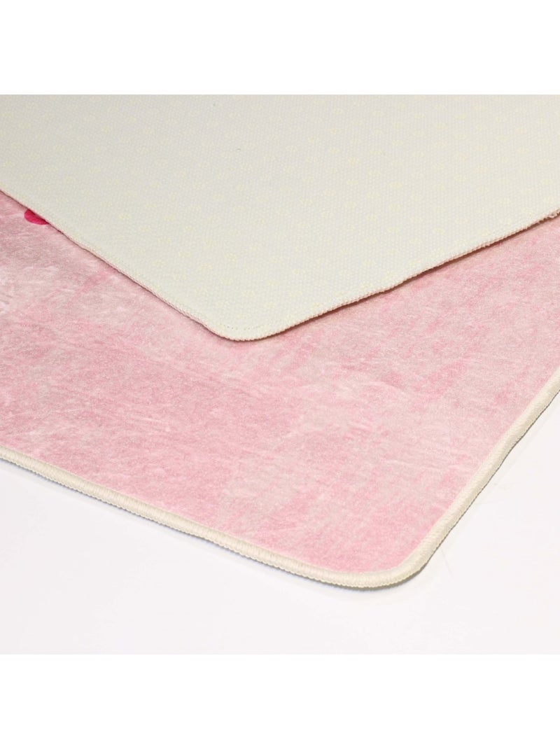 Tapis Enfant SUPER GIRLS Rose - Kiabi
