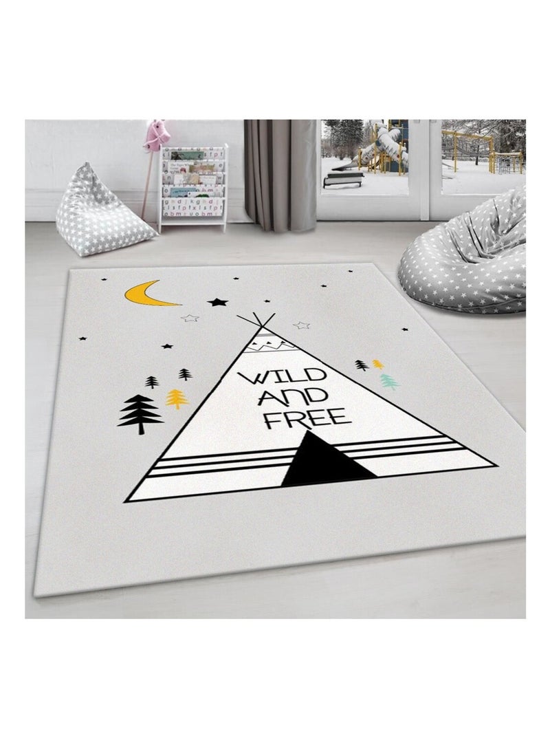 Tapis Enfant TIPI Gris - Kiabi