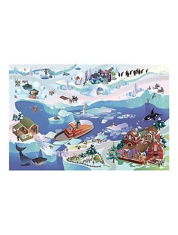 Tapis enfant tissé BANQUISE