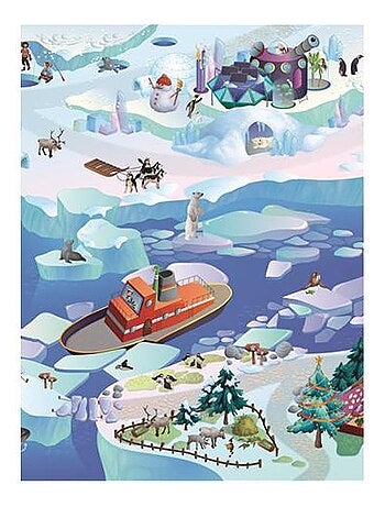 Tapis enfant tissé BANQUISE