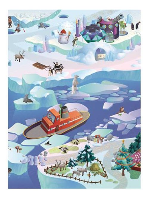 Tapis enfant tissé BANQUISE - Kiabi