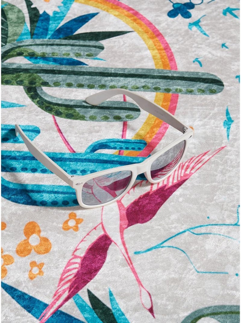 Tapis enfant tissé CACTUS Ecru - Kiabi