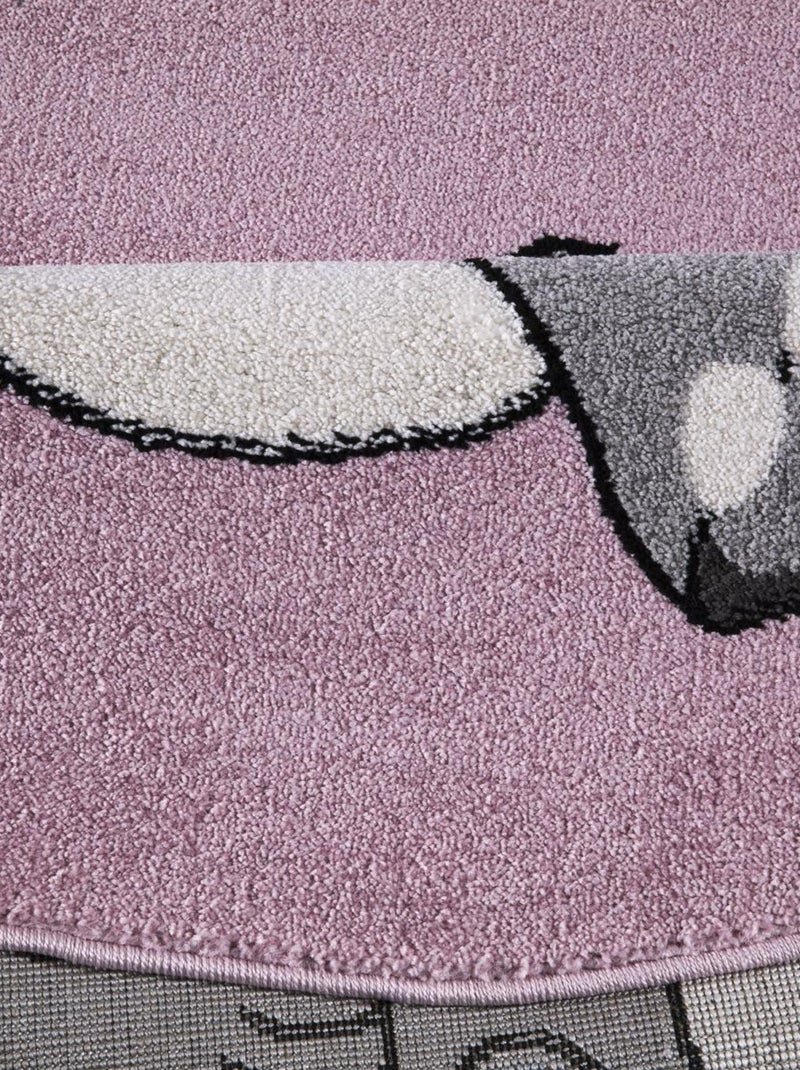 Tapis enfant tissé CANFIL Rose - Kiabi