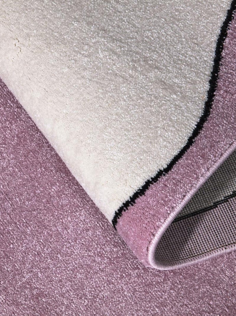 Tapis enfant tissé CANFIL Rose - Kiabi