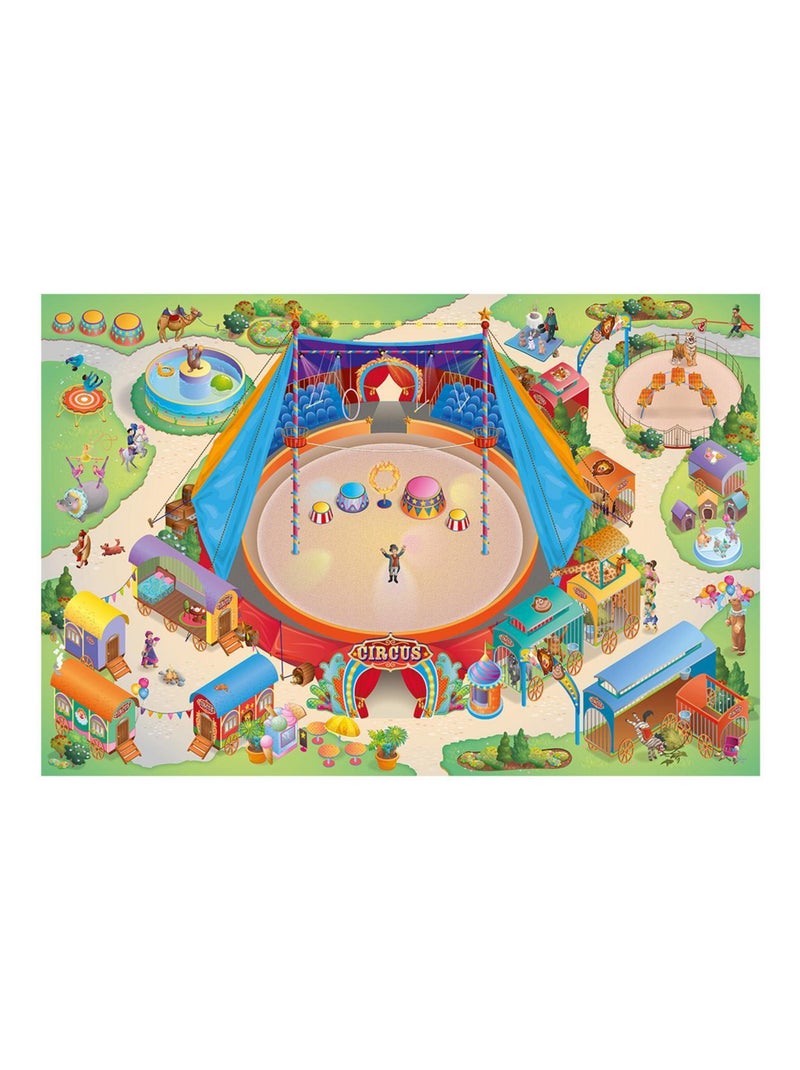Tapis enfant tissé CIRQUE Multicolore - Kiabi
